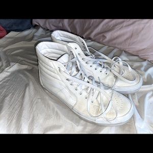 High top white vans